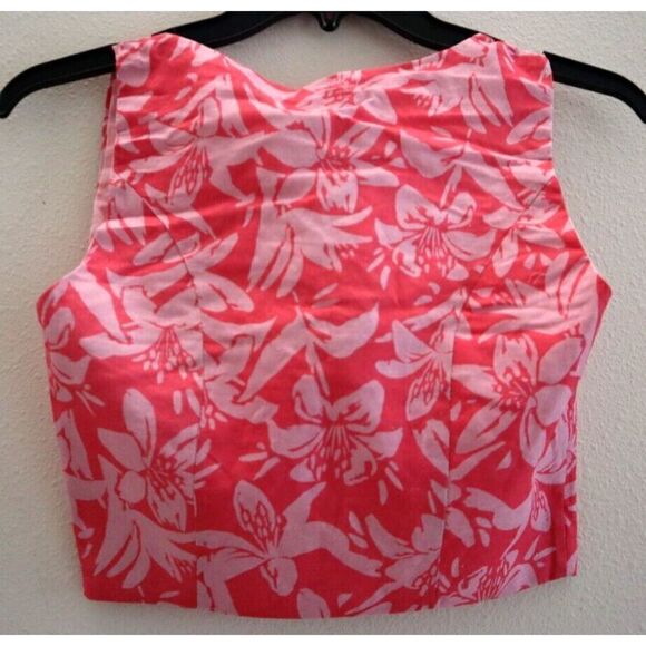 Charlie Holiday ASW7002 Women Sz XS Hibiscus Pink Madonna Underwire Crop Top - Picture 2 of 11